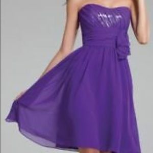 Alfred Angelo 7242S Viola Purple in Color Bridesmaid Dress